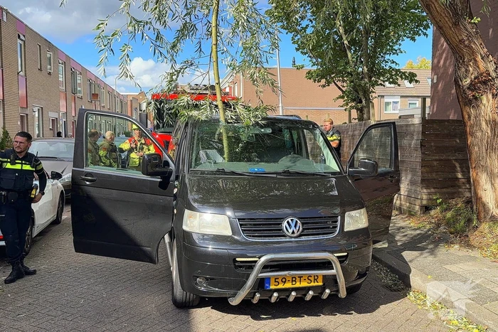 Boomtak doorboort vooruit bestelbus