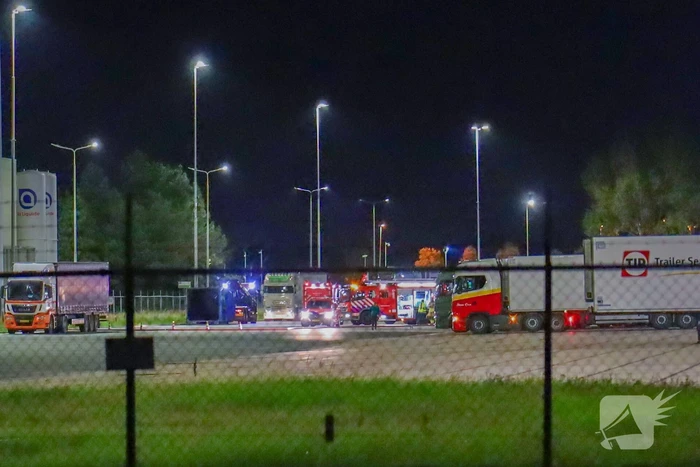 Middelbrand in distributiecentrum