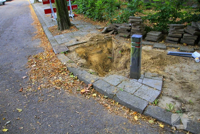 Grote gasuitstroom bij graafwerkzaamheden