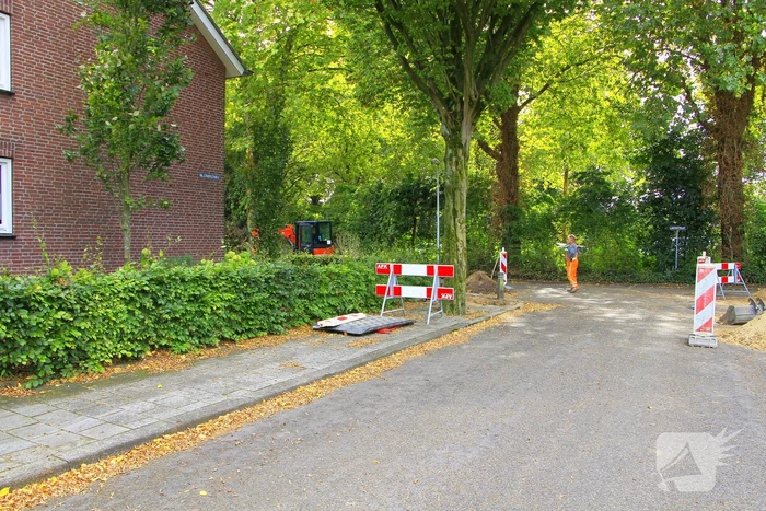 Grote gasuitstroom bij graafwerkzaamheden