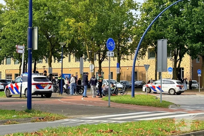 Fatbiker botst op fietser