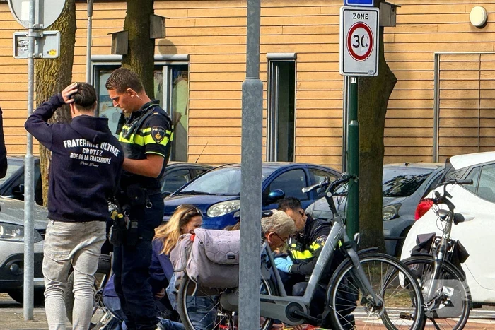 Fatbiker botst op fietser