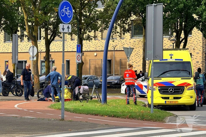 Fatbiker botst op fietser