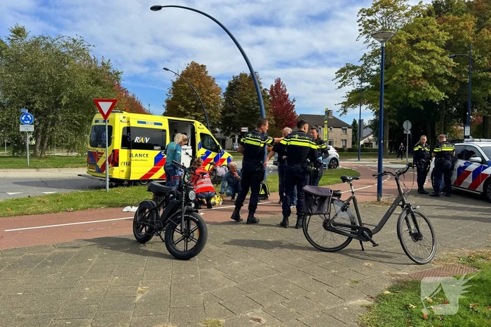 Fatbiker botst op fietser