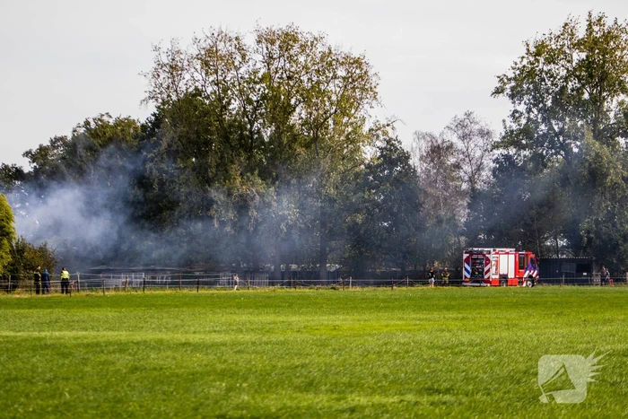 Brand in volkstuinen snel geblust