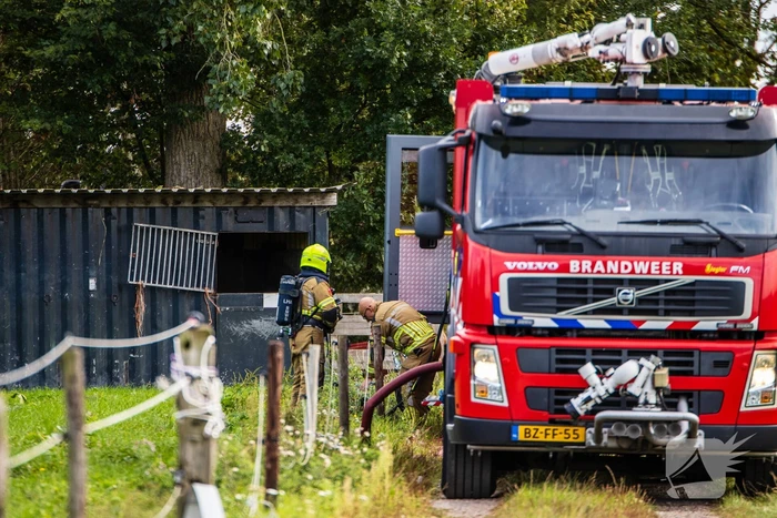 Brand in volkstuinen snel geblust
