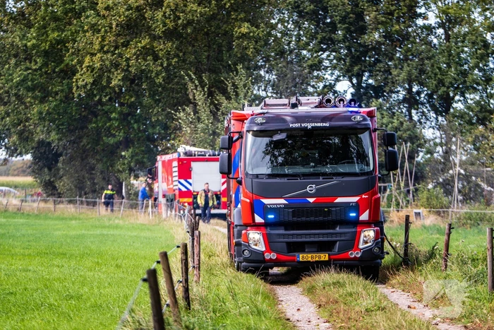 Brand in volkstuinen snel geblust
