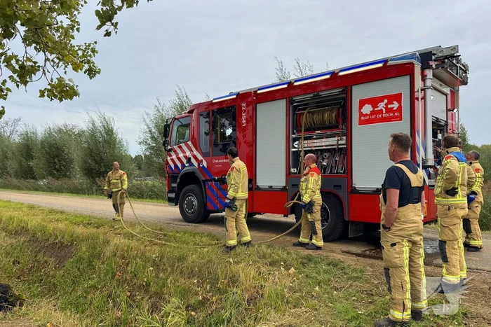 Brand in weiland vergt snelle actie van brandweer