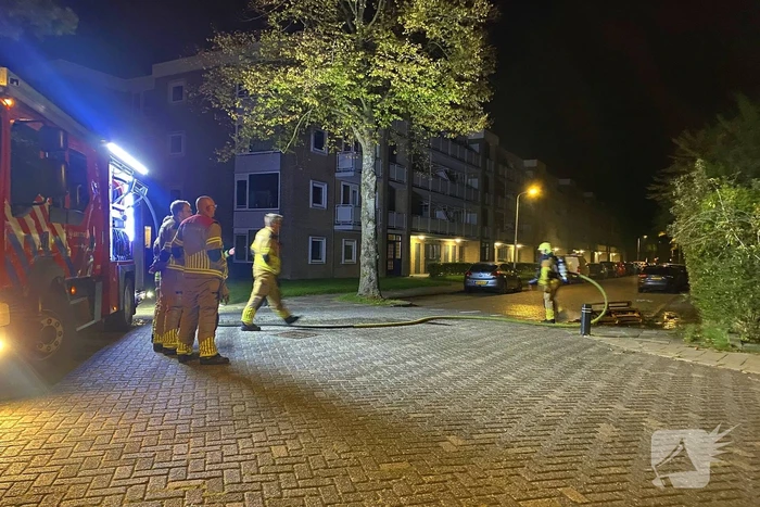 Buitenbrand door vermoedelijke brandstichting