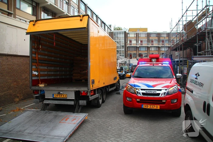 Brand in bestelauto snel onder controle