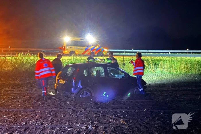 Bestuurder gewond bij eenzijdig ongeval