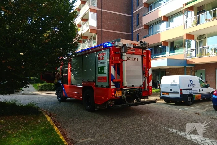 Gaslucht geroken in flatgebouw