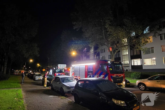 Brand in kelder van flatgebouw