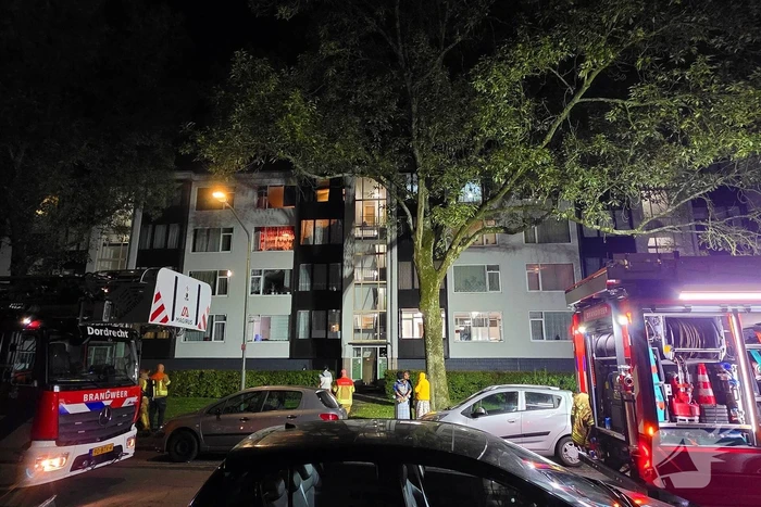 Brand in kelder van flatgebouw