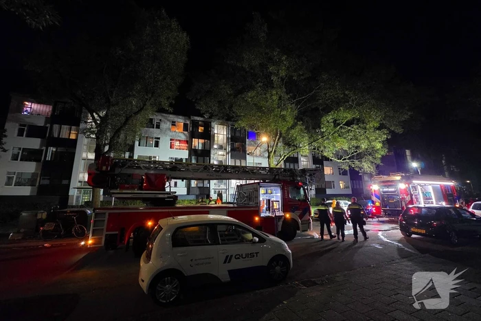 Brand in kelder van flatgebouw
