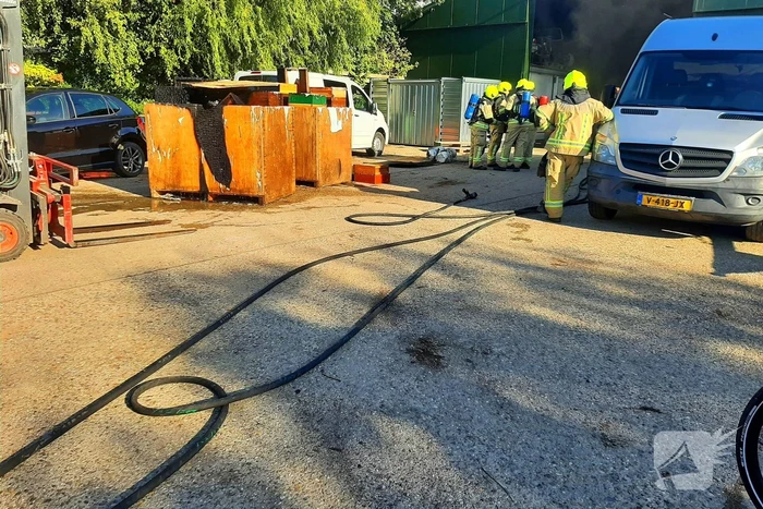 Brand in agrarische schuur