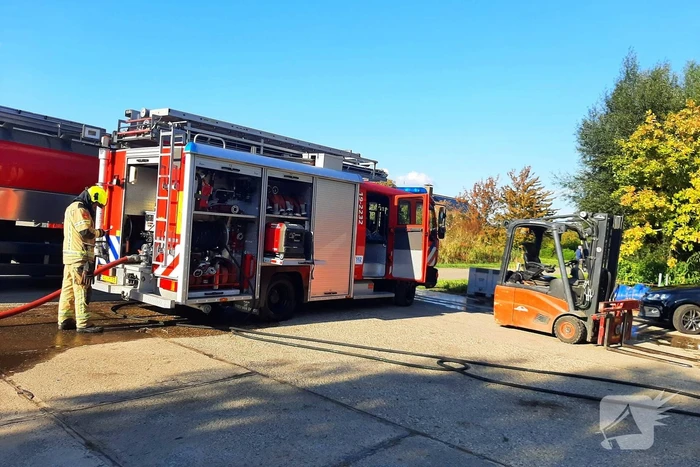 Brand in agrarische schuur
