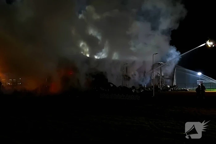 Blusrobot ingezet bij grote brand