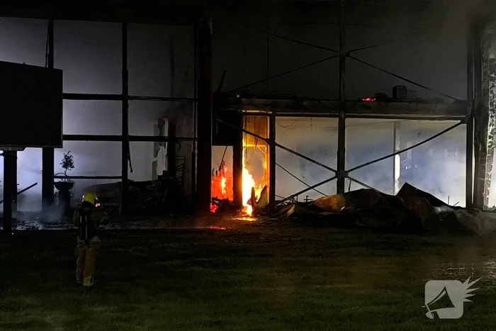 Blusrobot ingezet bij grote brand