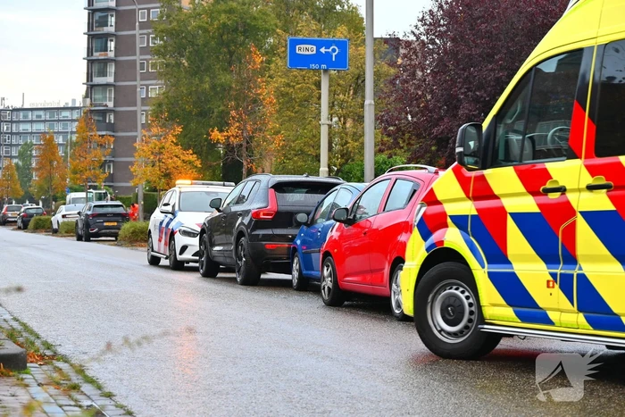 Ongeluk met drie voertuigen zonder ernstige letsels