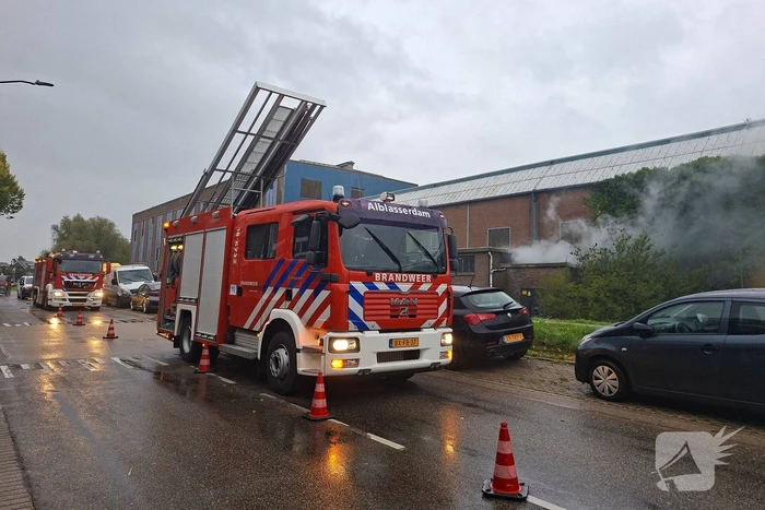 Brand in leegstaand pand