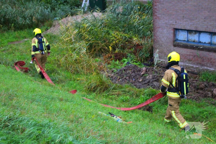 Brand in leegstaand pand