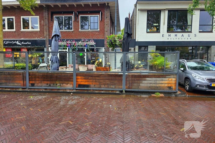 Brand op terras van restaurant geblust