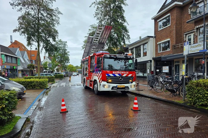 Brand op terras van restaurant geblust