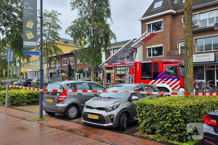 Brand op terras van restaurant geblust