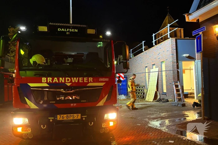 Waterlekkage ontdekt bij winkel