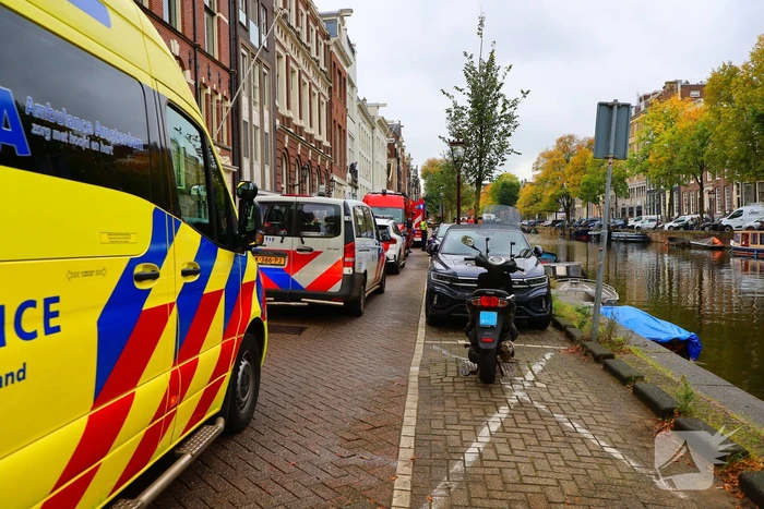 Auto te water in centrum