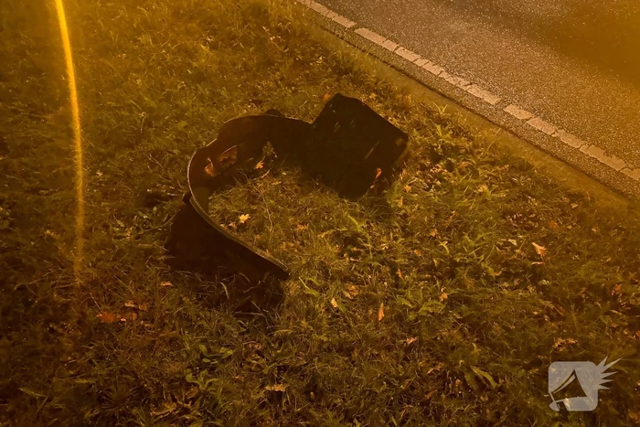 Ongeval met auto en lantaarnpaal door te hard rijden