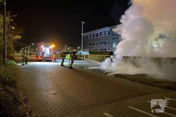 Aanhouding bij scooter brand