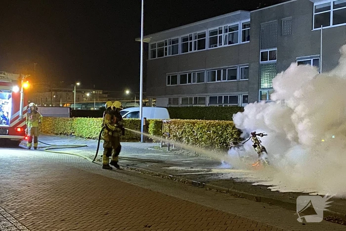 Aanhouding bij scooter brand
