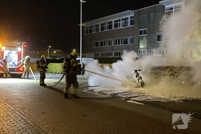 brand achter het station leeuwarden