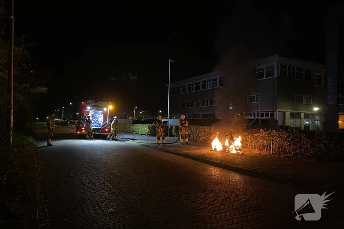 Aanhouding bij scooter brand