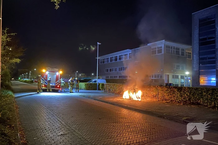 Aanhouding bij scooter brand