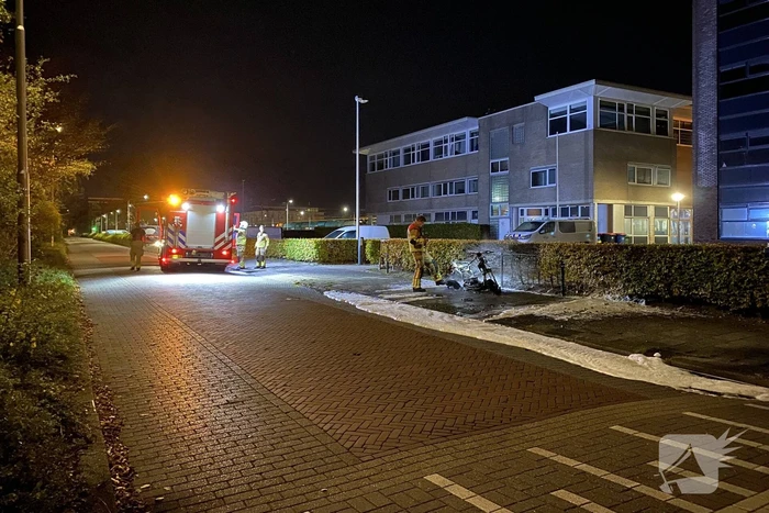 Aanhouding bij scooter brand