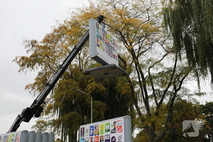 Straten gevuld met campagneposters