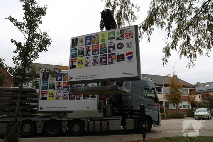 Straten gevuld met campagneposters