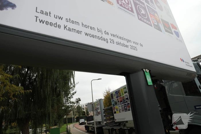Straten gevuld met campagneposters