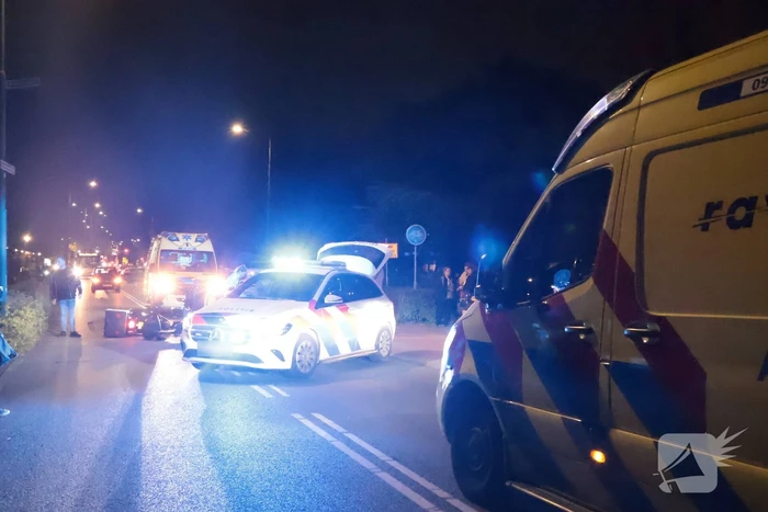 Man op scootmobiel gewond bij ongeval met bezorgbrommer