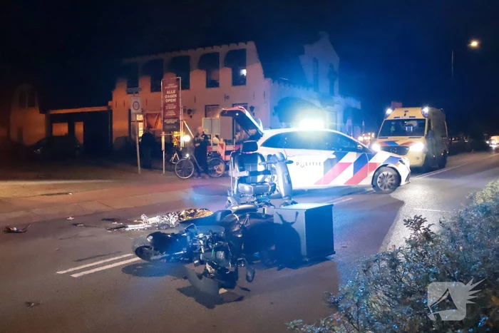 Man op scootmobiel gewond bij ongeval met bezorgbrommer