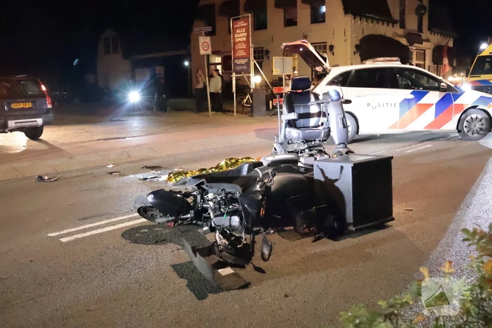 Man op scootmobiel gewond bij ongeval met bezorgbrommer