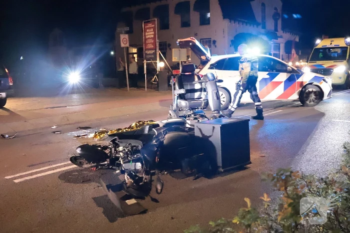 Man op scootmobiel gewond bij ongeval met bezorgbrommer