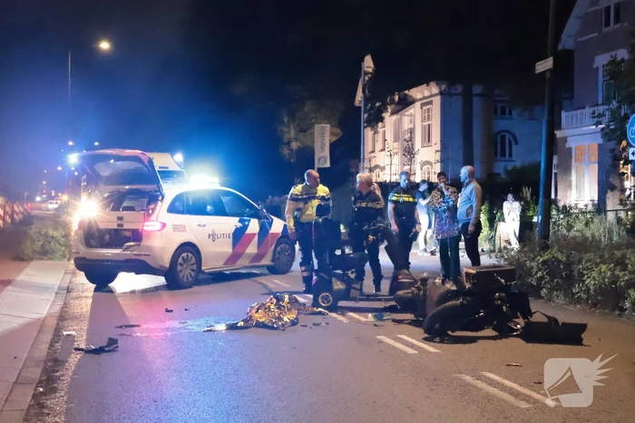 Man op scootmobiel gewond bij ongeval met bezorgbrommer