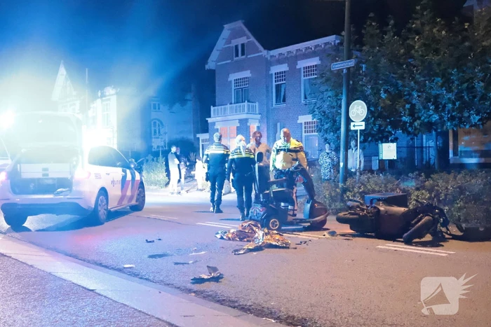 Man op scootmobiel gewond bij ongeval met bezorgbrommer