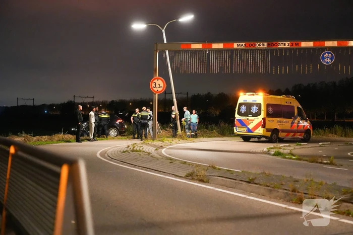 Auto bijna te water