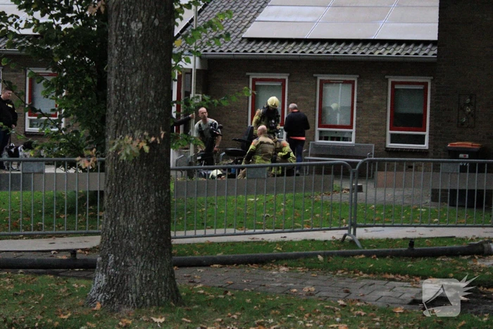 Scootmobiel onderzocht door brandweer