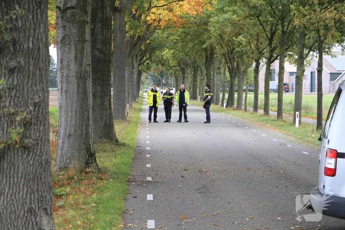 Bestelbus botst tegen boom